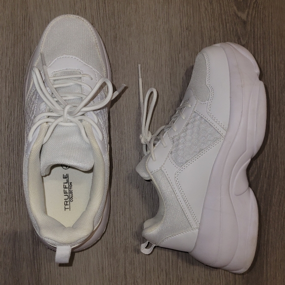 TRUFFLE (ASOS) chunky white platform sneakers/shoes - Picture 2 of 6